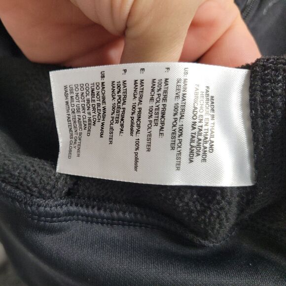 Adidas Sweater Women Medium Jacket Black Grey Climant Warm ColorBlock Sweatshirt - Picture 9 of 12